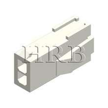 HRB Connenctor 4.14mm [.162 In] Pitch, Wire To Wire ,Single Row 2 Position, Receptable Housing with Panel Ear